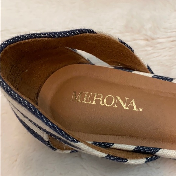 NWOT Merona Striped Flats - Picture 3 of 6